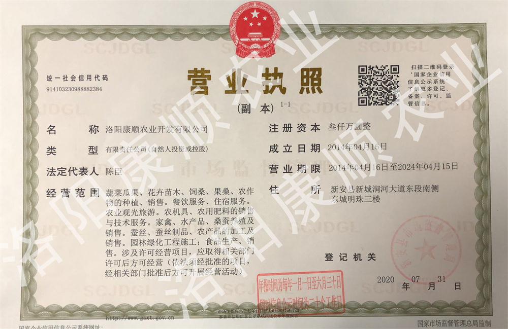 公司營業(yè)執(zhí)照